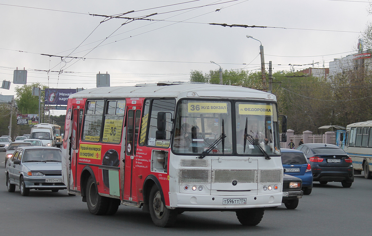 Chelyabinsk region, PAZ-32054 č. Т 596 ТТ 174