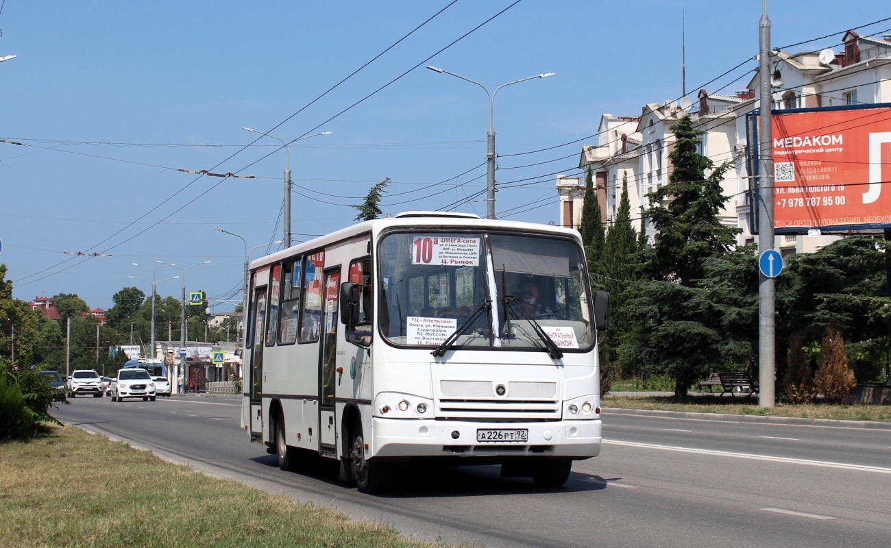 Севастополь, ПАЗ-320402-04 № А 226 РТ 92