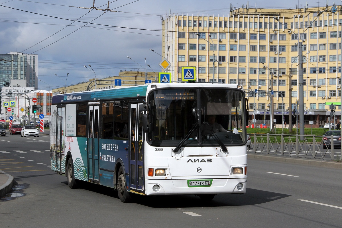 Санкт-Петербург, ЛиАЗ-5293.60 № 3866