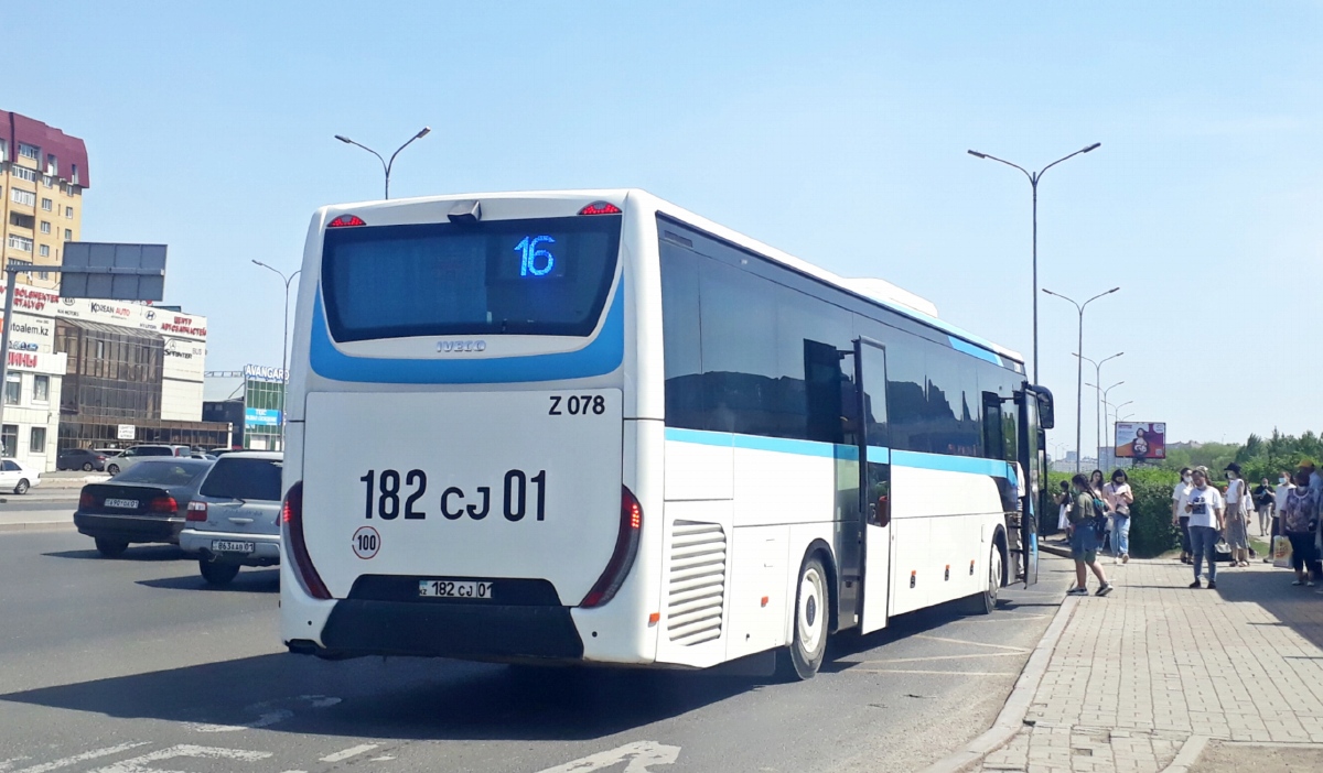 Астана, IVECO Crossway LINE 13M (СарыаркаАвтоПром) № Z078