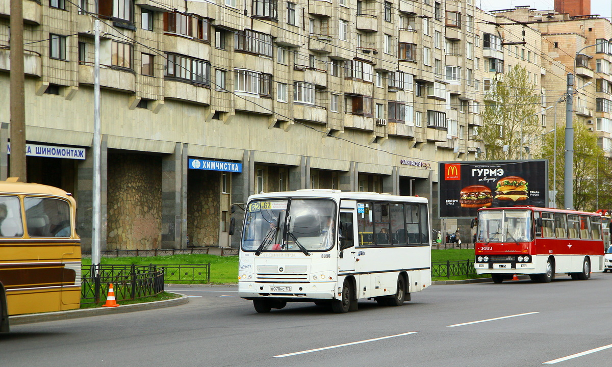 Санкт-Петербург, ПАЗ-320402-05 № 8996; Эстония, Ikarus 255.70 № 3683