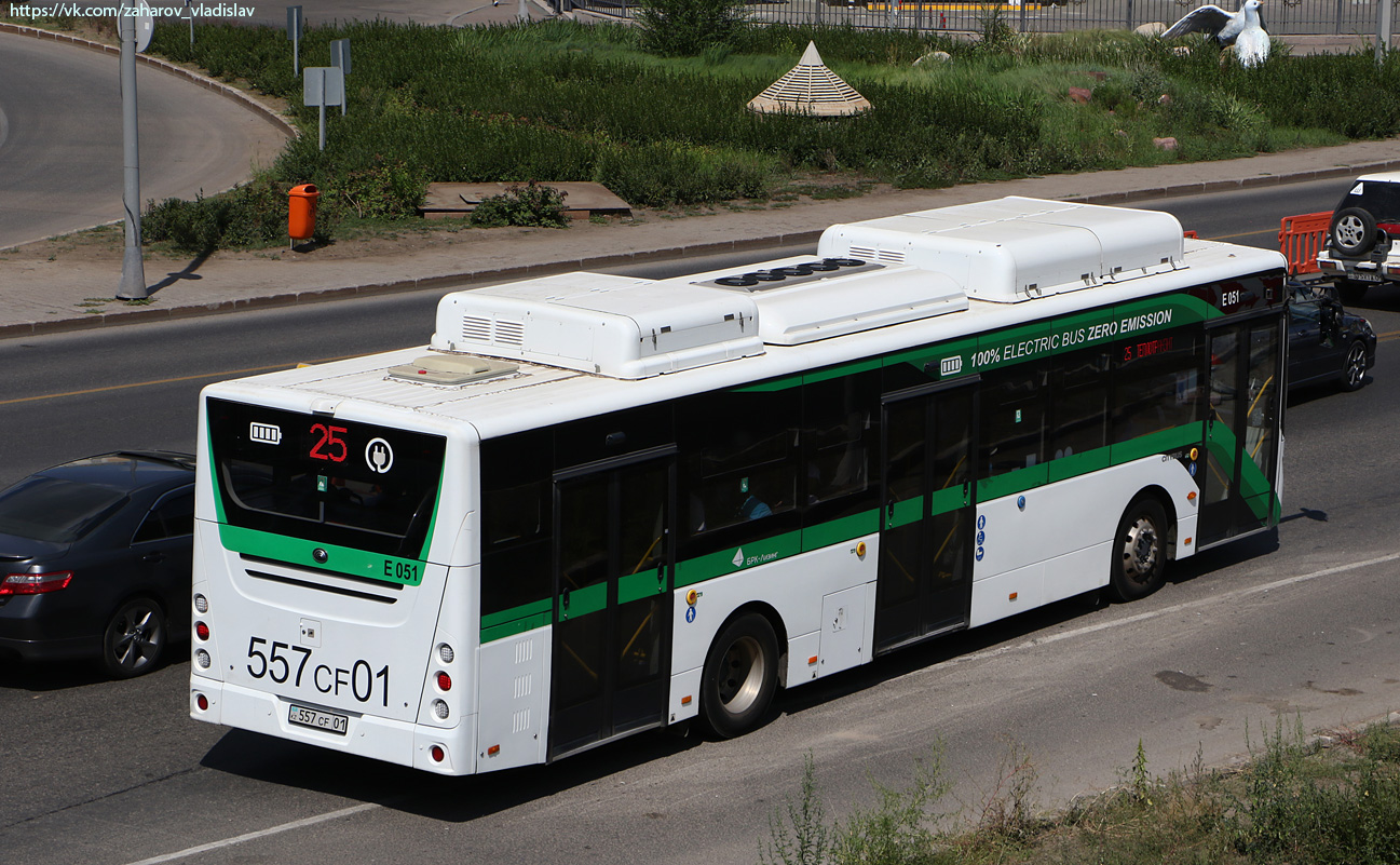 Астана, Yutong E12LF (ZK6128BEVG) (СарыаркаАвтоПром) № E051