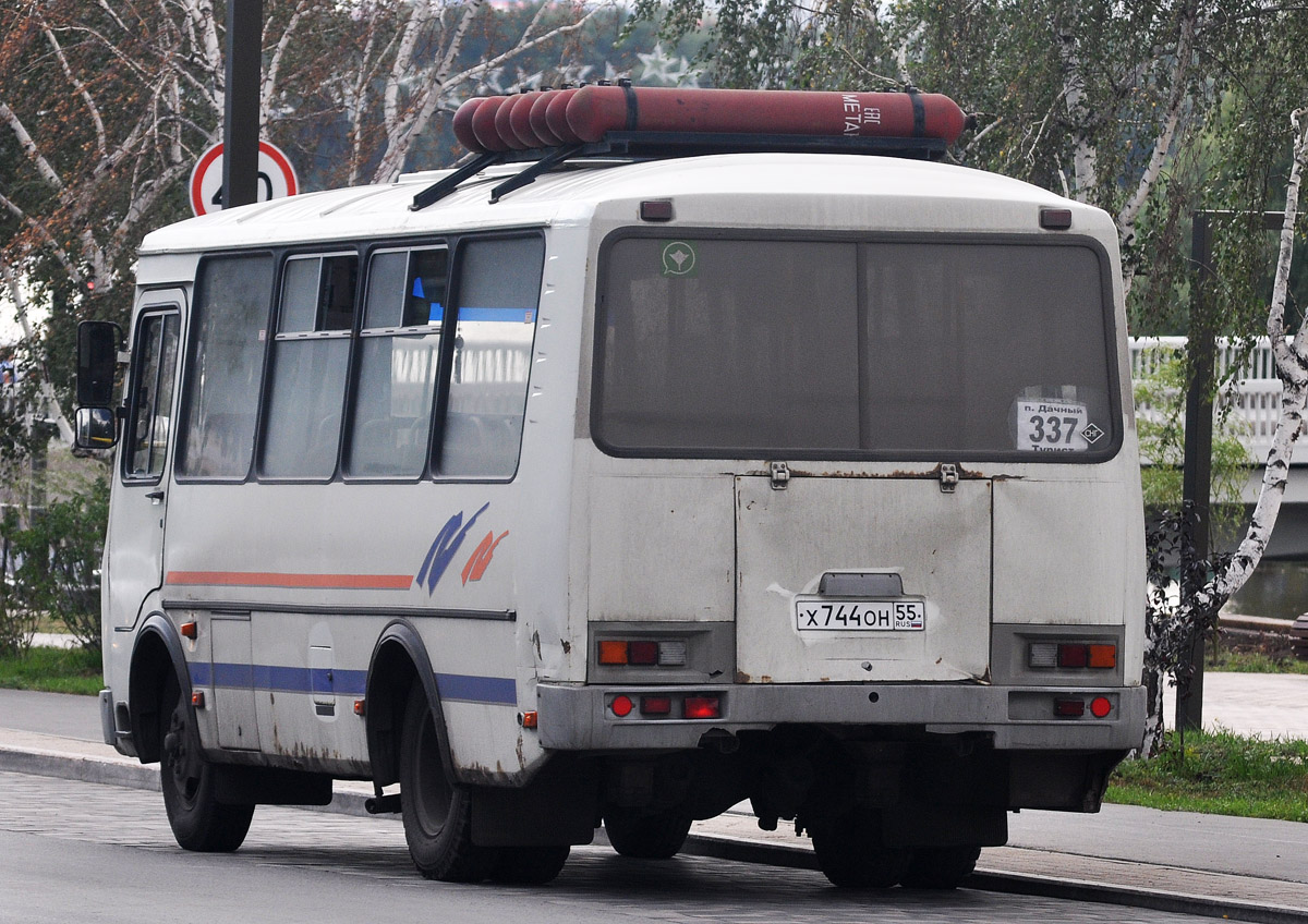 Омская область, ПАЗ-32054 № Х 744 ОН 55