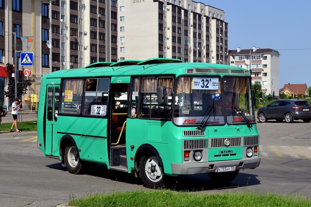 Ставропольский край, ПАЗ-32054 № К 755 АУ 126