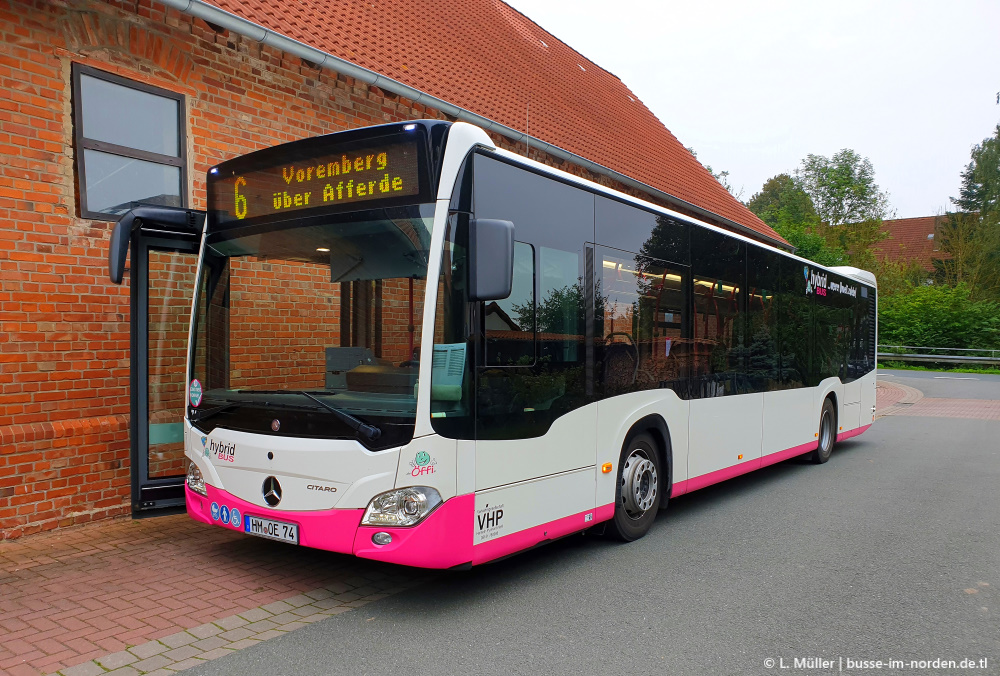 Нижняя Саксония, Mercedes-Benz Citaro C2 hybrid № 74