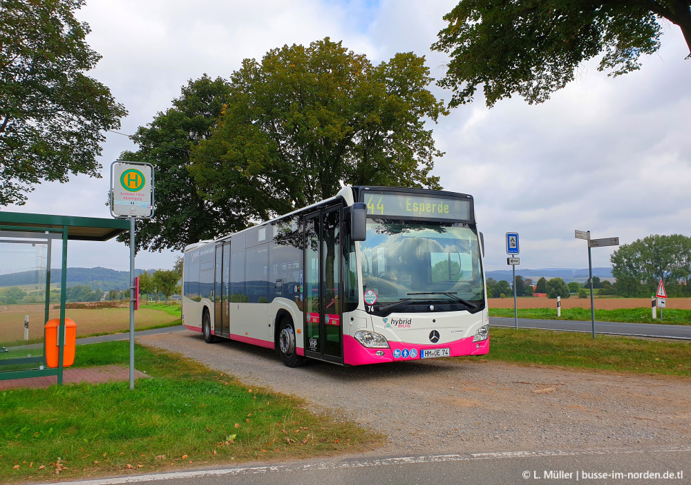 Нижняя Саксония, Mercedes-Benz Citaro C2 hybrid № 74