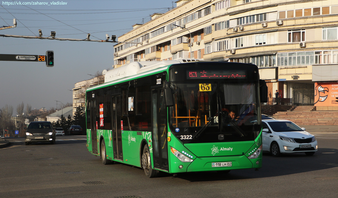 Алматы, Zhong Tong LCK6125HGAN № 3322