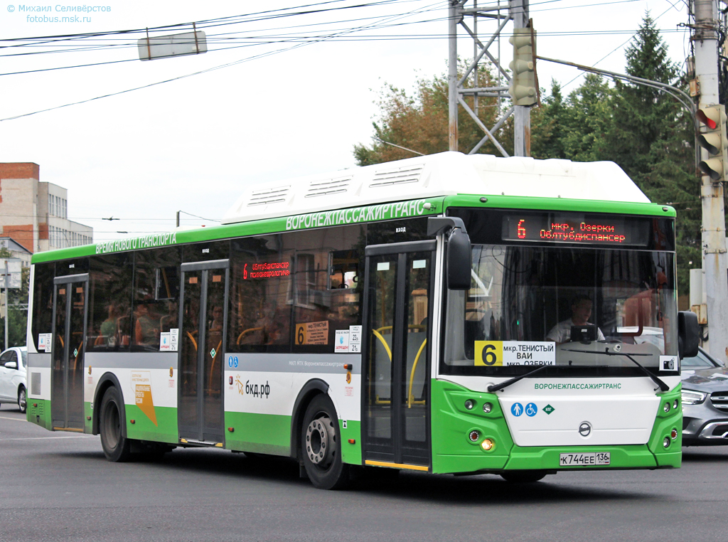 Воронежская область, ЛиАЗ-5292.67 (CNG) № К 744 ЕЕ 136