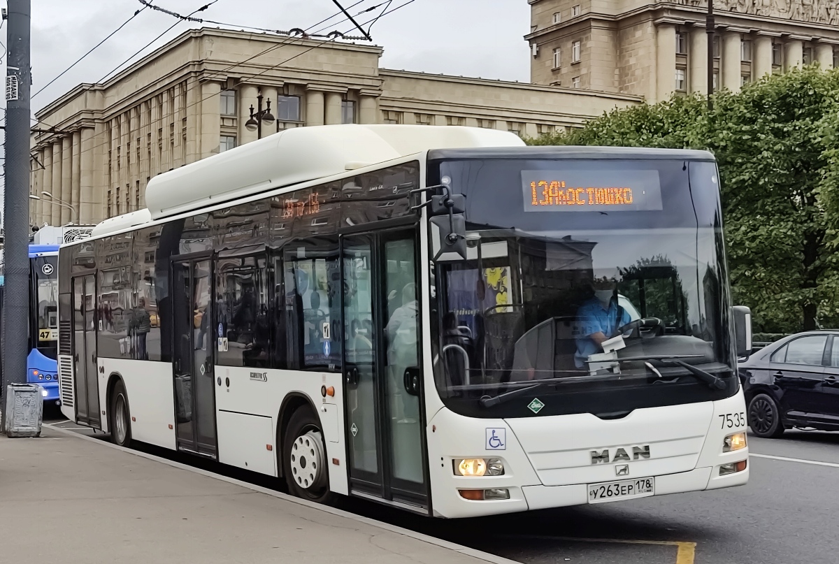 Санкт-Петербург, MAN A21 Lion's City NL313 CNG № 7535