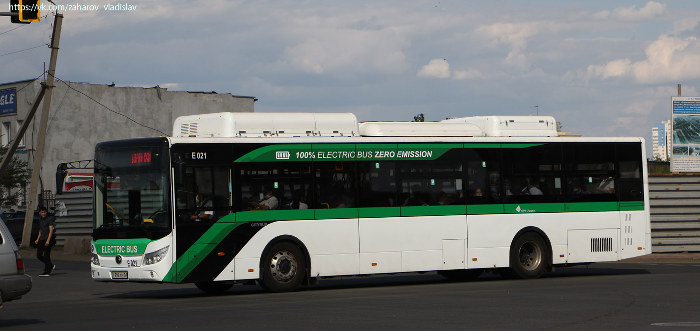 Астана, Yutong E12LF (ZK6128BEVG) (СарыаркаАвтоПром) № E021