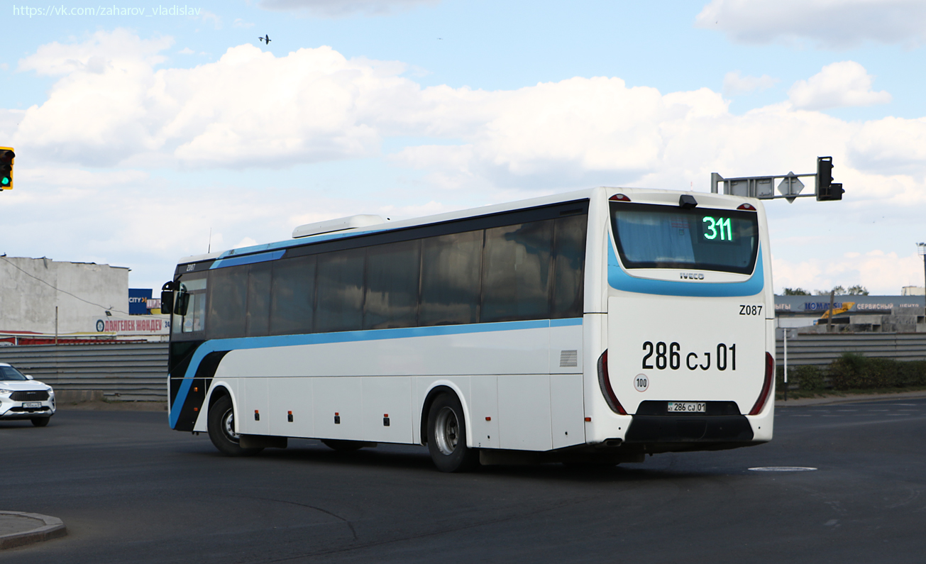 Астана, IVECO Crossway LINE 13M (СарыаркаАвтоПром) № Z087