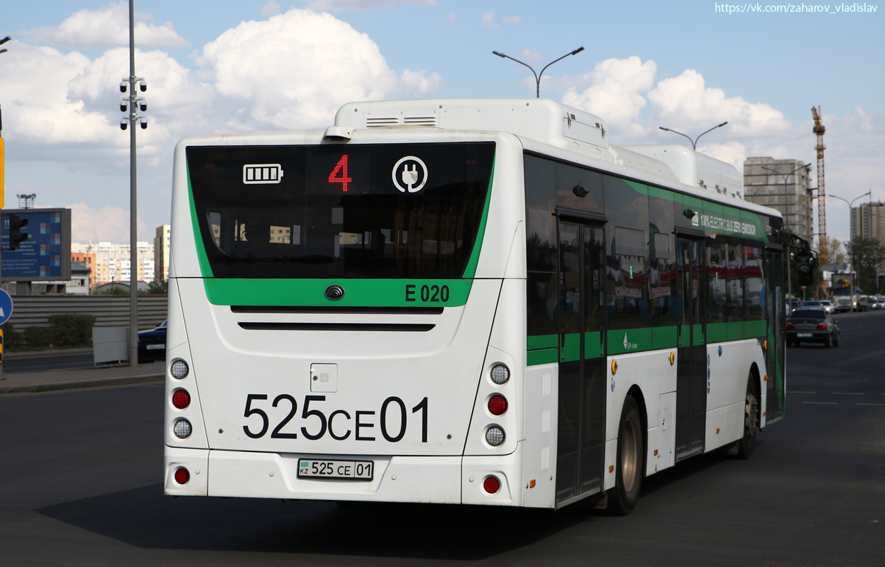 Астана, Yutong E12LF (ZK6128BEVG) (СарыаркаАвтоПром) № E020