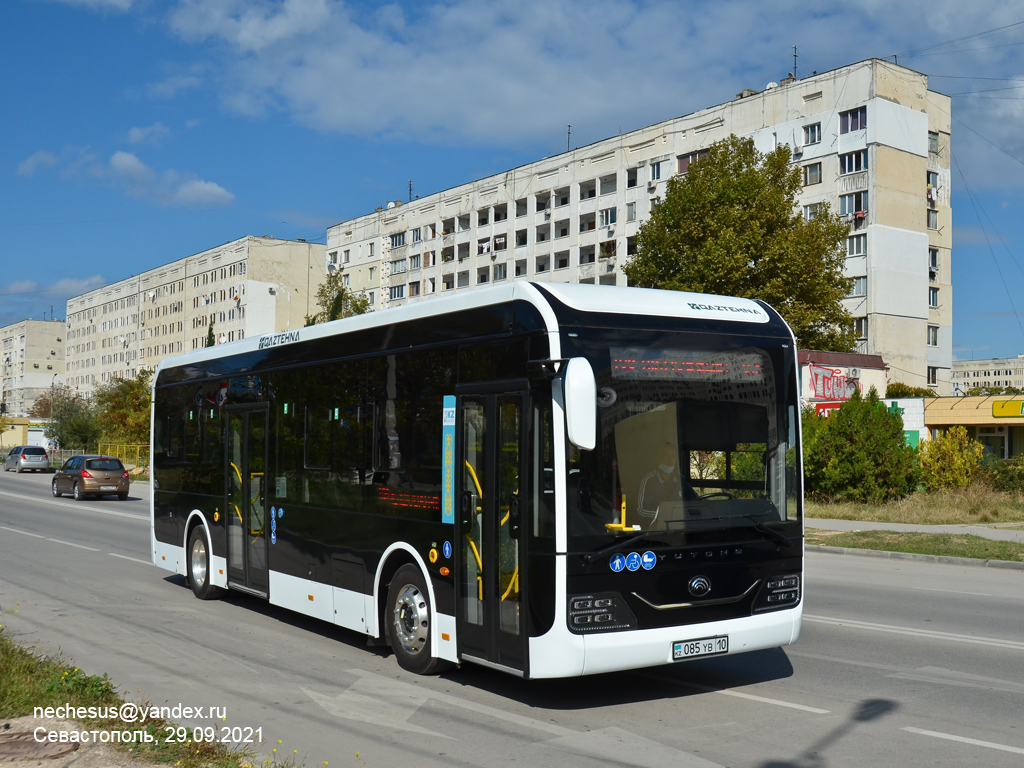 Севастополь, Yutong ZK6106BEVG (СарыаркаАвтоПром) № 085 YB 10