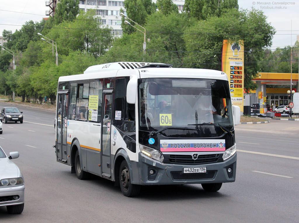 Воронежская область, ПАЗ-320445-04 "Vector Next" № Н 432 ЕЕ 136