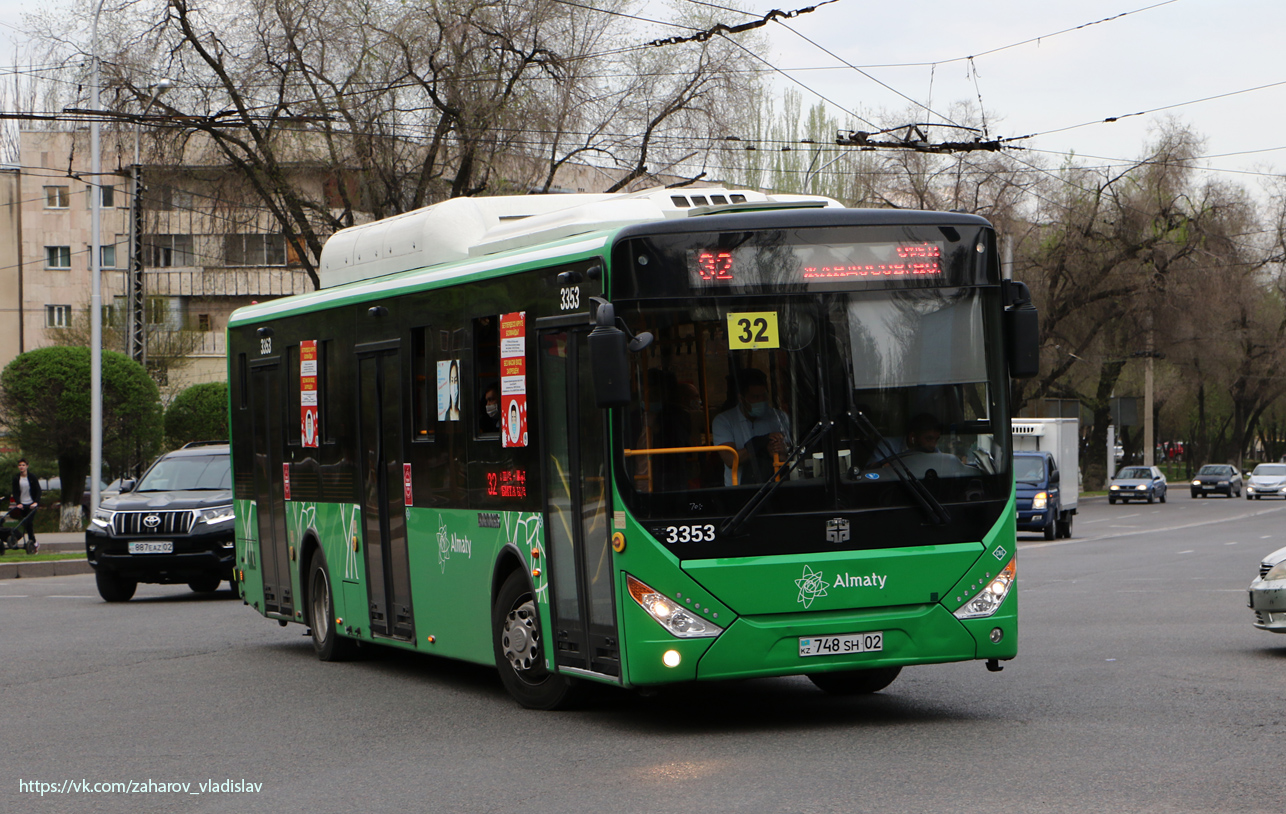 Алматы, Zhong Tong LCK6125HGAN № 3353