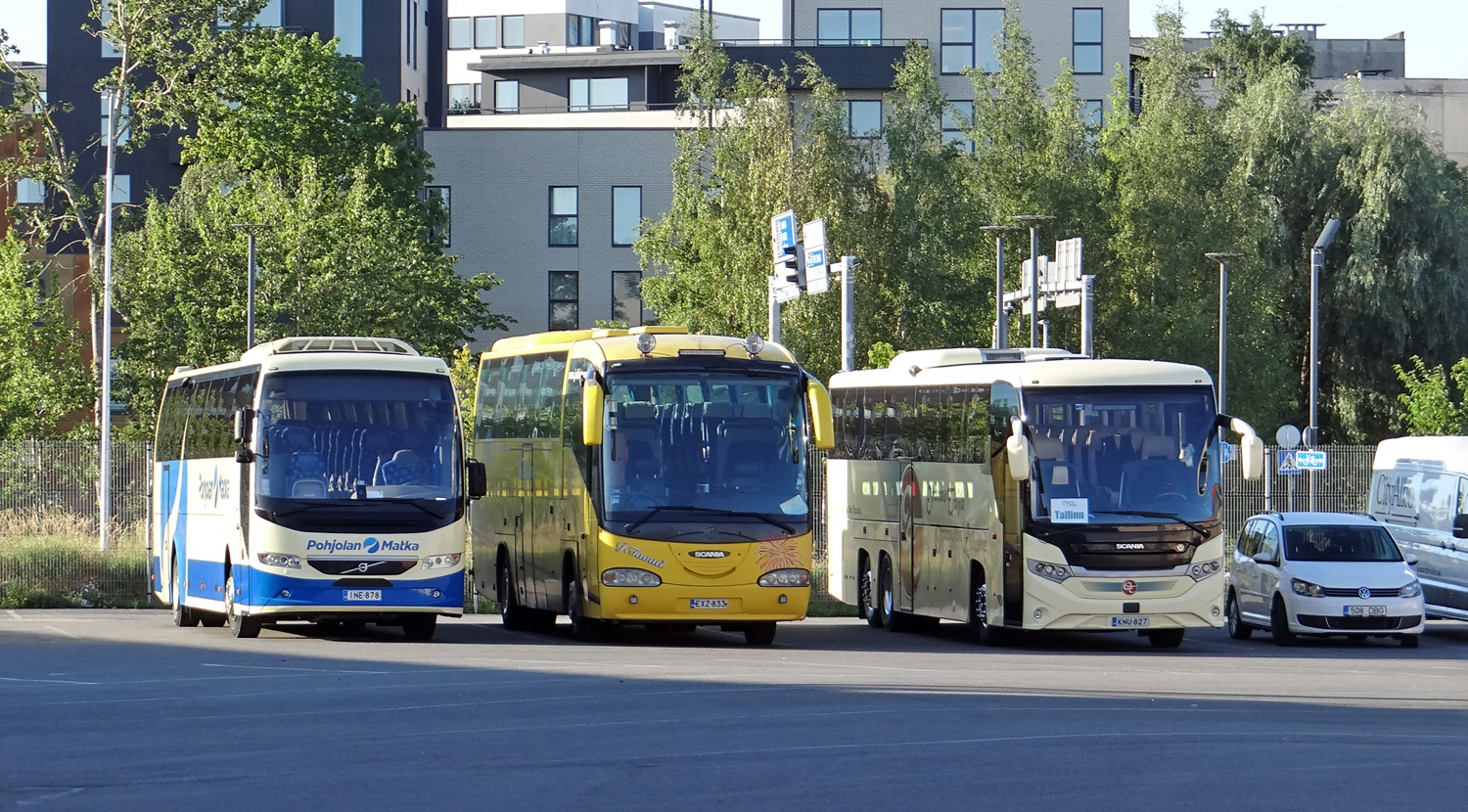 Финляндия, Volvo 9700H UG № 178; Финляндия, Irizar Century II 12.37 № EXZ-833; Финляндия, Scania Interlink HD № 9