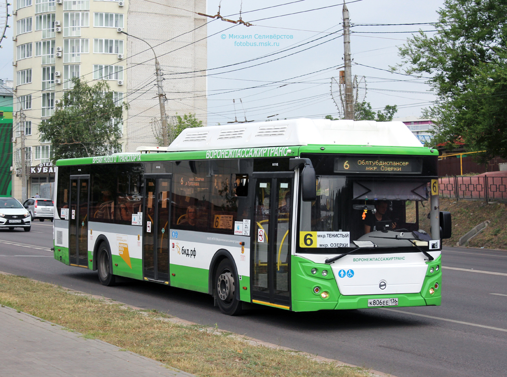 Воронежская область, ЛиАЗ-5292.67 (CNG) № К 806 ЕЕ 136