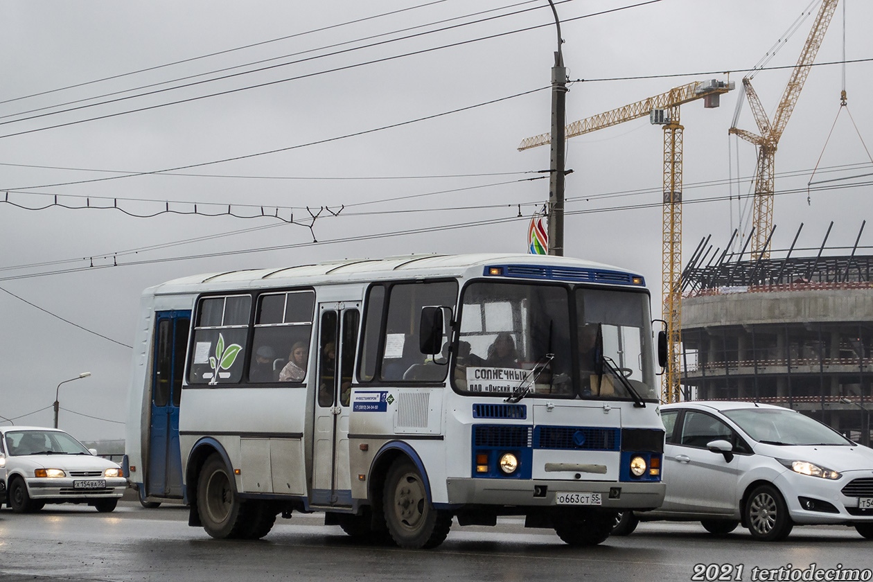 Омская область, ПАЗ-32054 № О 663 СТ 55