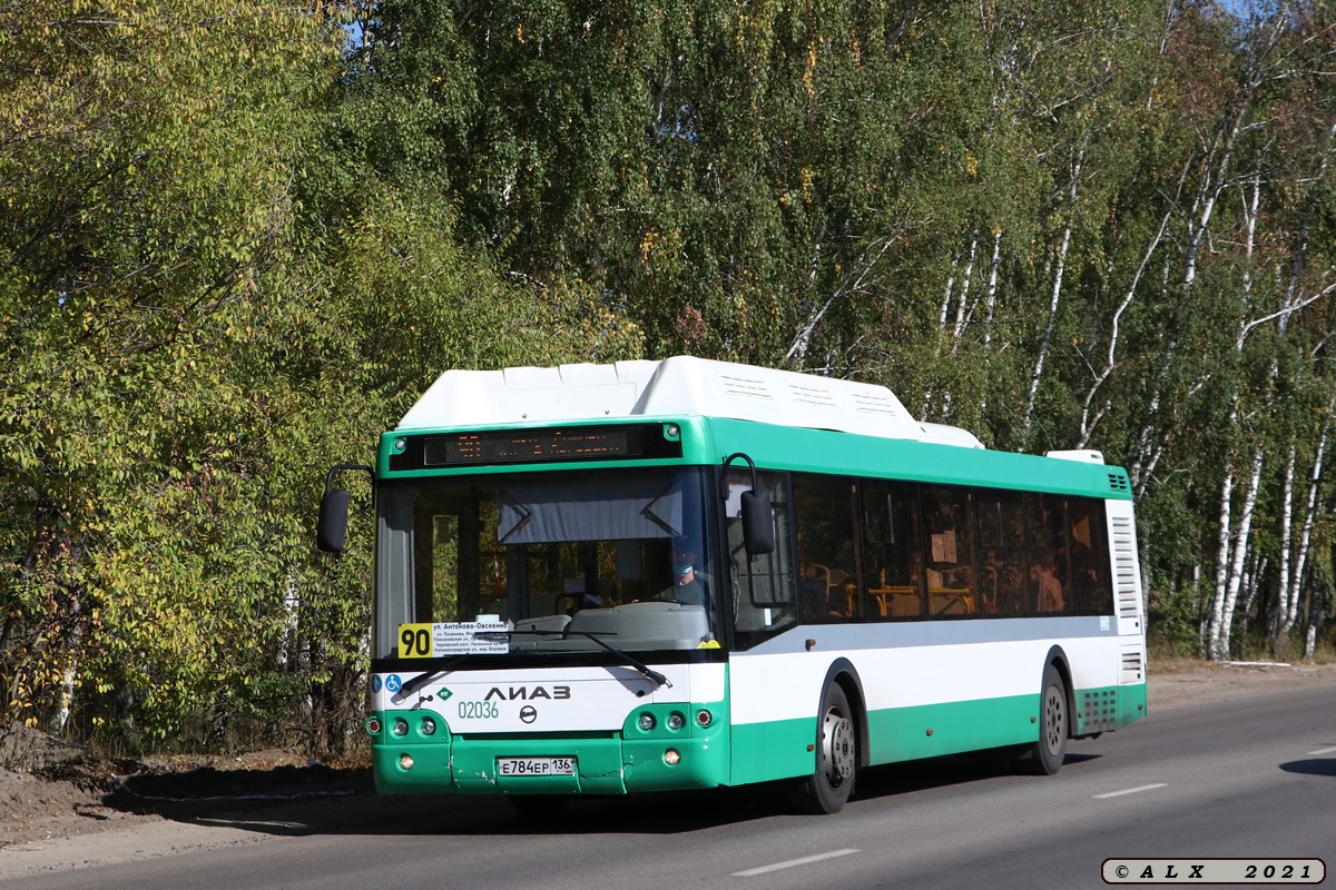 Воронежская область, ЛиАЗ-5292.67 (CNG) № 02036