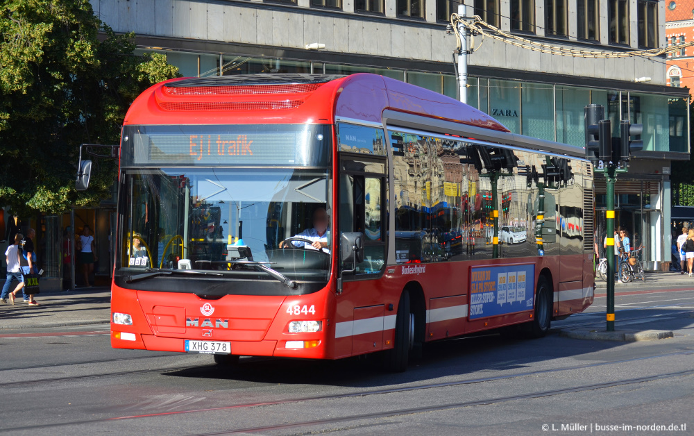 Швеция, MAN A37 Lion's City Hybrid NL253 № 4844