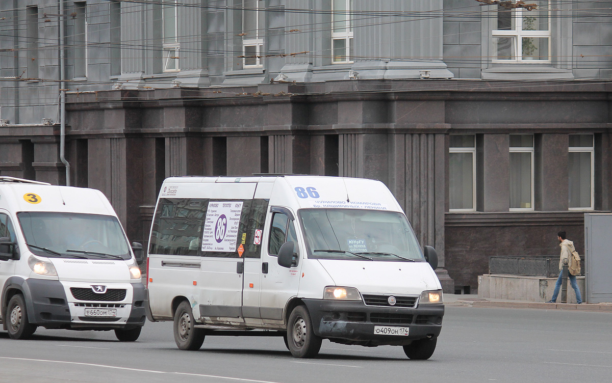 Челябинская область, FIAT Ducato 244 CSMMC-RLL, -RTL № О 409 ОН 174