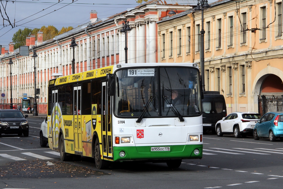 Санкт-Петербург, ЛиАЗ-5293.60 № 3704