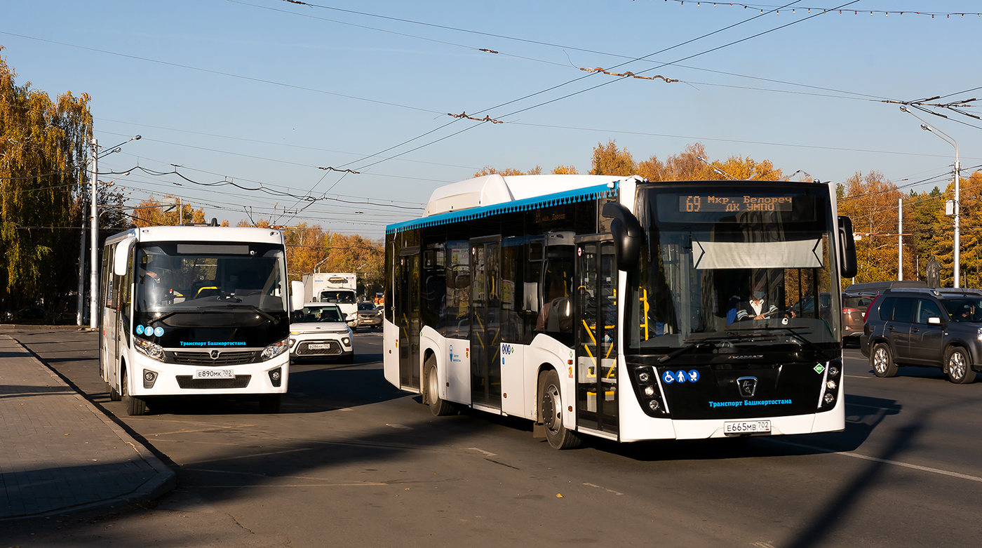 Башкортостан, ПАЗ-320435-04 "Vector Next" № 6522; Башкортостан, НефАЗ-5299-30-57 № 6475