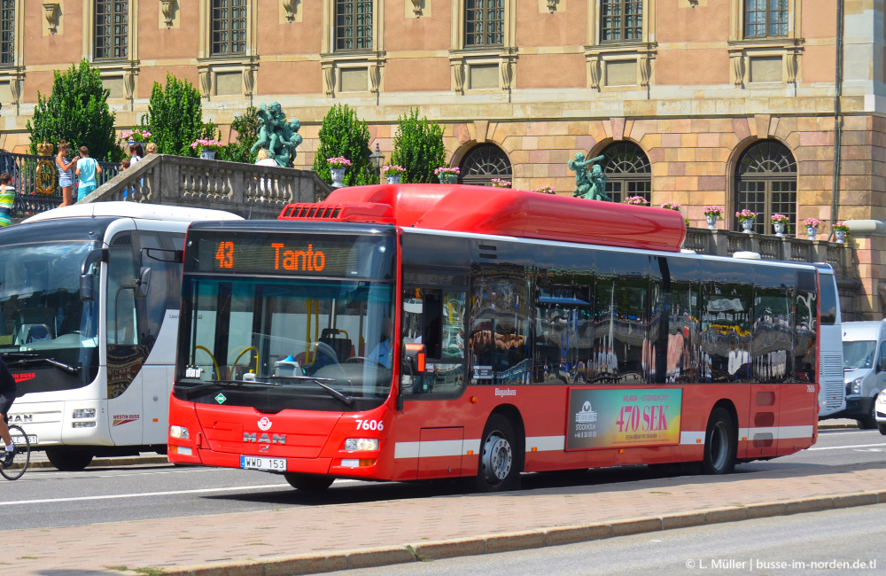 Швеция, MAN A21 Lion's City NL313 CNG № 7606