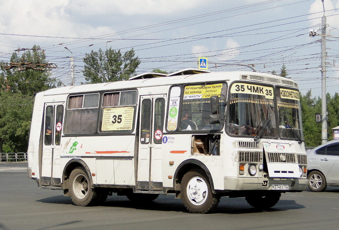 Челябинская область, ПАЗ-32054 № М 374 ЕХ 102