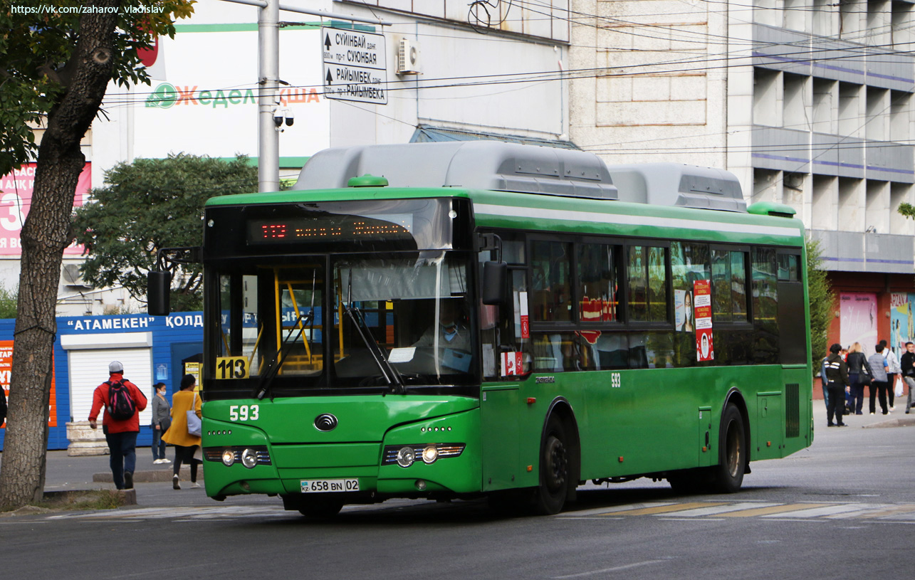 Алматы, Yutong ZK6118HGA № 593