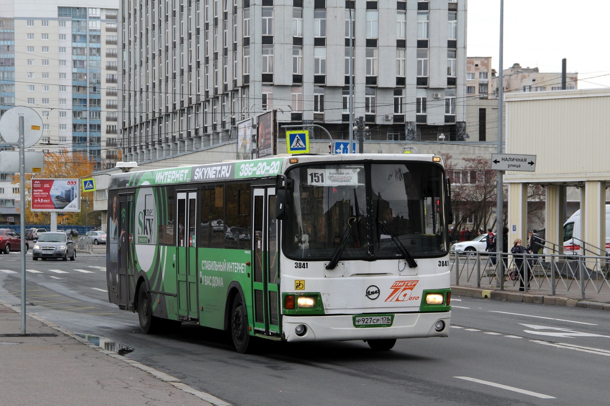 Санкт-Петербург, ЛиАЗ-5293.60 № 3841