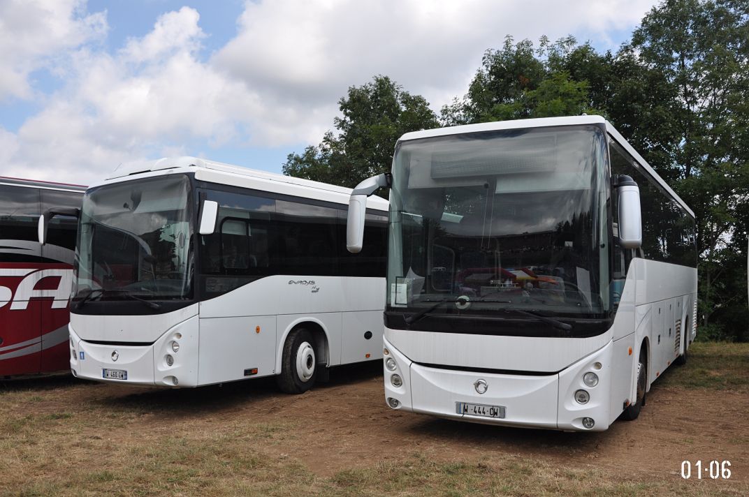 Франция, Irisbus Evadys H 12M № W-460-CW; Франция, Irisbus Evadys HD 12M № W-444-CW; Франция — 8ème Fête du Car (2021)