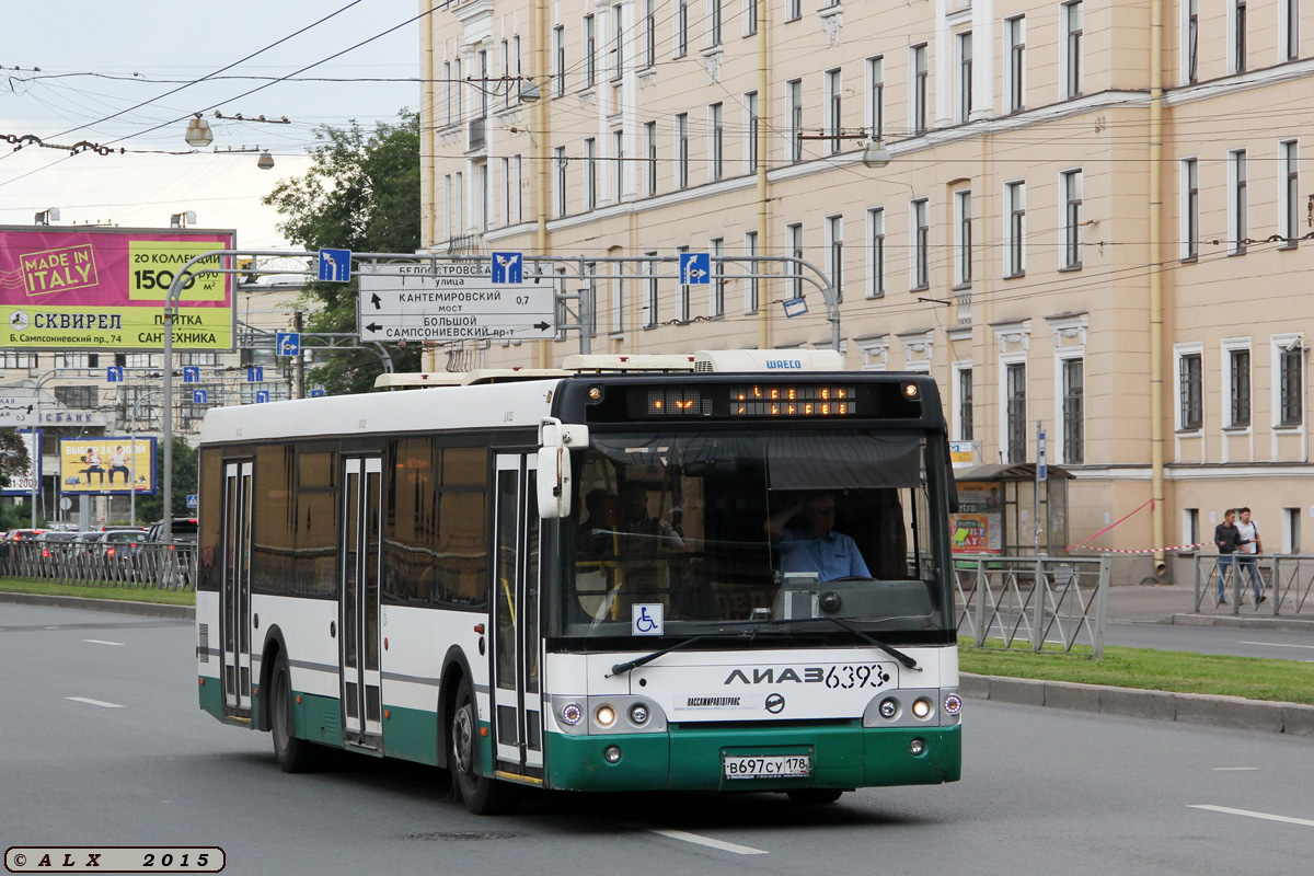 Санкт-Петербург, ЛиАЗ-5292.60 № 6393