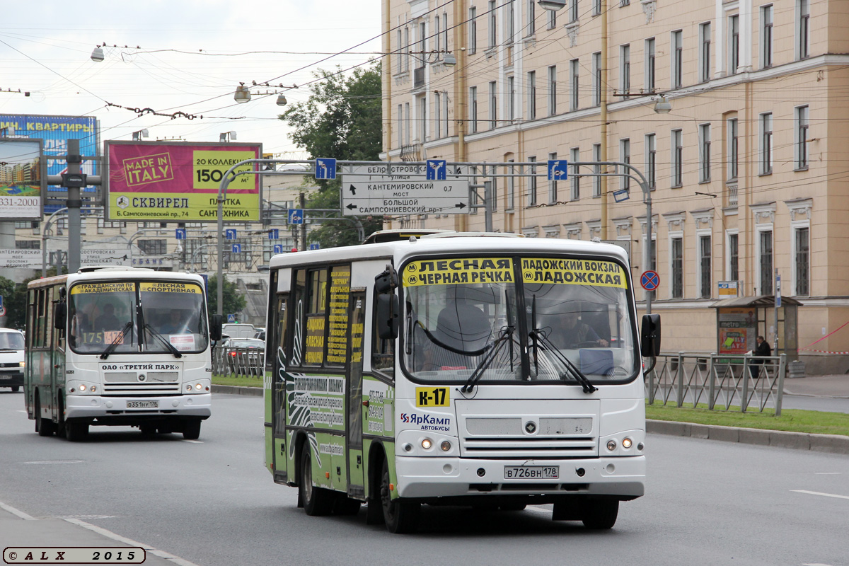 Санкт-Петербург, ПАЗ-320402-03 № В 726 ВН 178