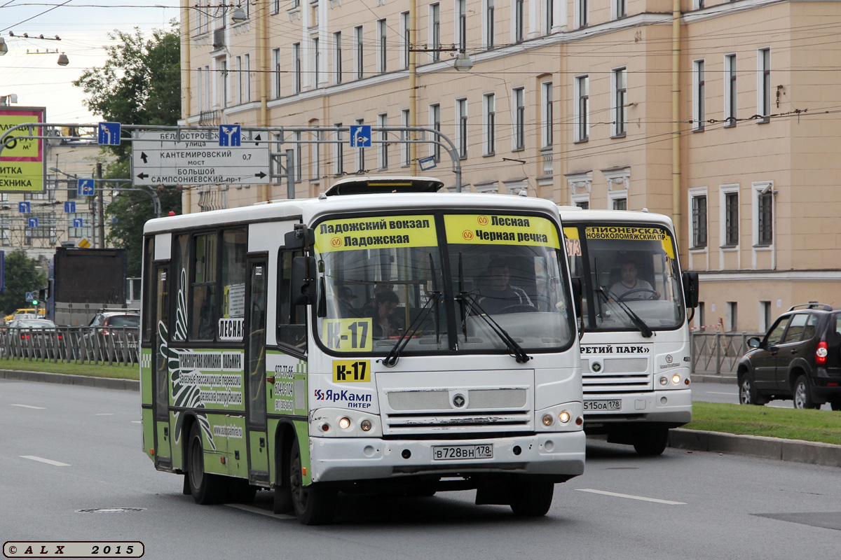 Санкт-Петербург, ПАЗ-320402-03 № В 728 ВН 178