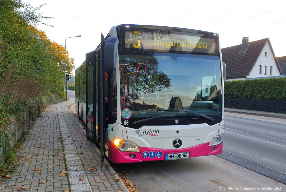 Нижняя Саксония, Mercedes-Benz Citaro C2 hybrid № 86