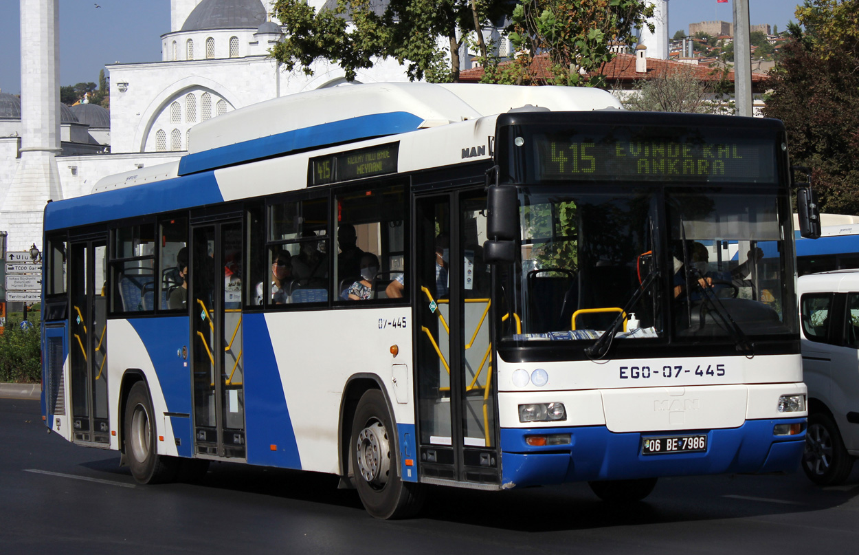 Турция, MAN A74 Lion's Classic SL283 CNG № 07-445 Турция, MAN A74 Lion's Classic SL283 CNG № 07-445