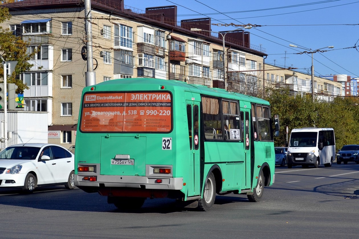 Ставропольский край, ПАЗ-32054 № К 755 АУ 126