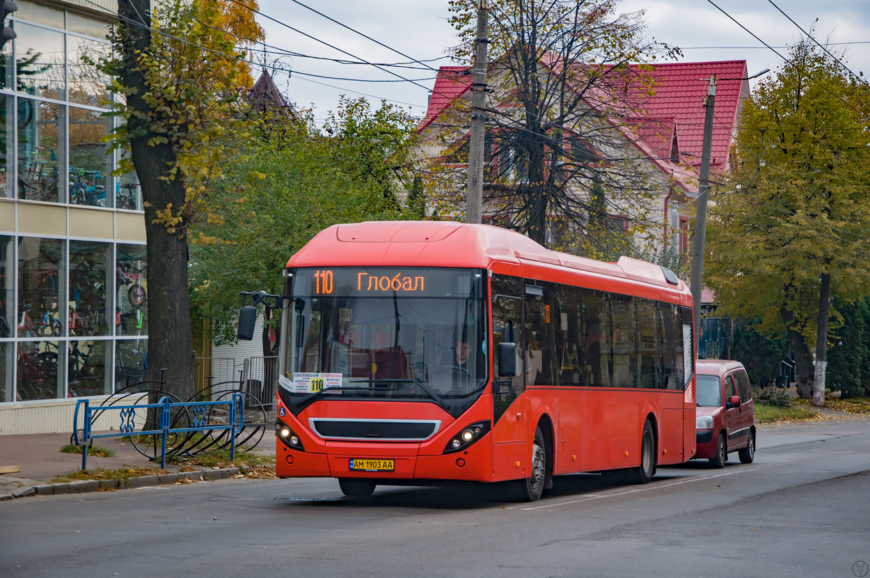 Житомирская область, Volvo 7900 Hybrid № AM 1903 AA