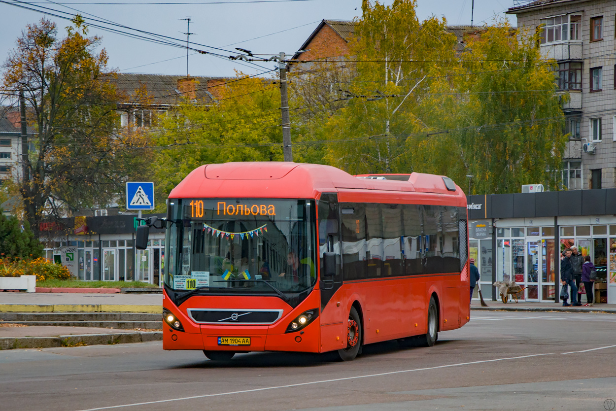 Житомирская область, Volvo 7900 Hybrid № AM 1904 AA