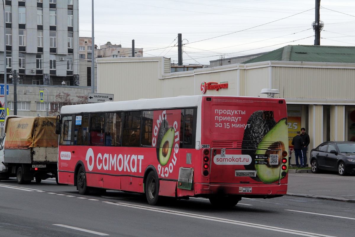 Санкт-Петербург, ЛиАЗ-5293.60 № 3662