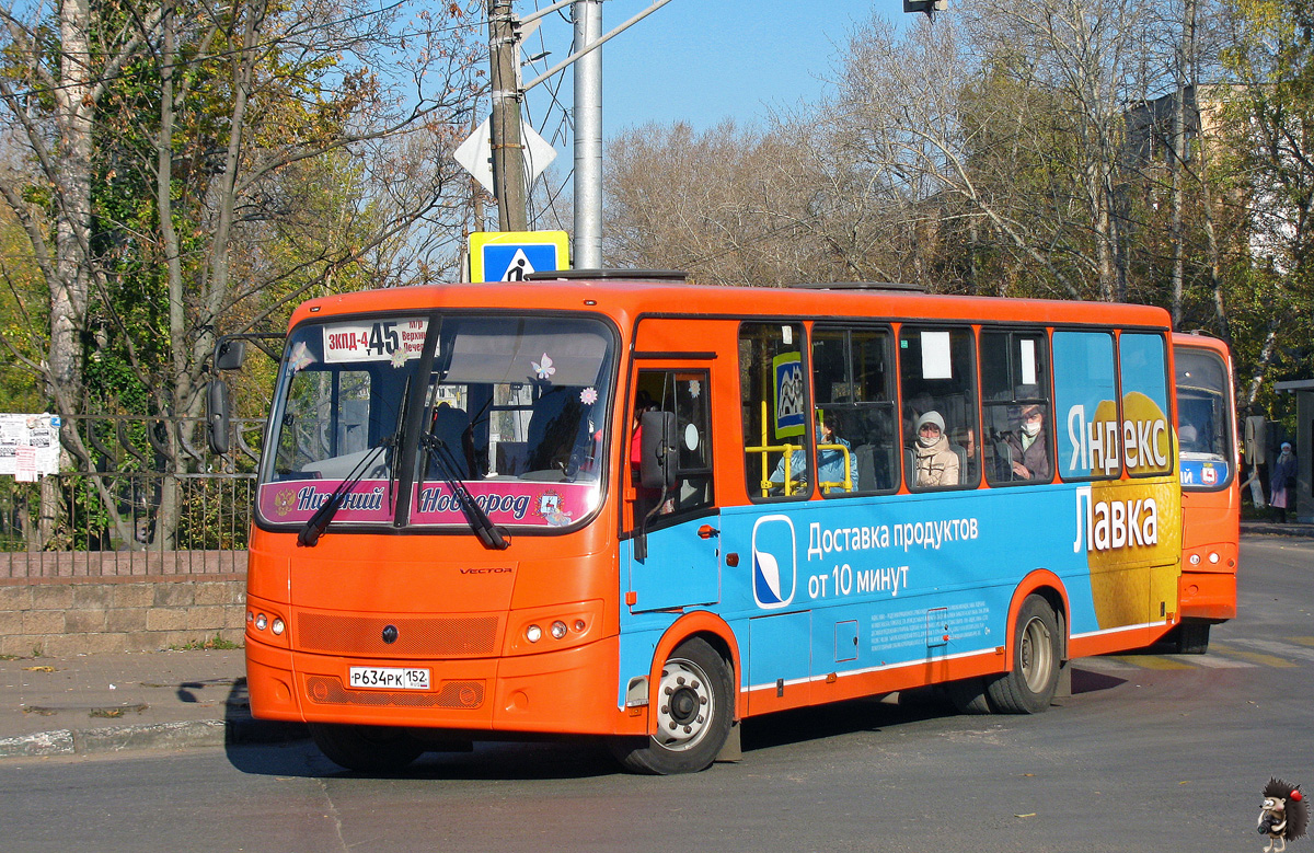 Нижегородская область, ПАЗ-320414-05 "Вектор" № Р 634 РК 152