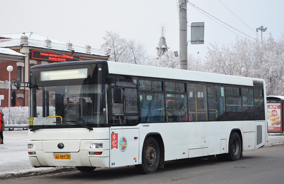 Тюменская область, Yutong ZK6118HGA № АО 491 72