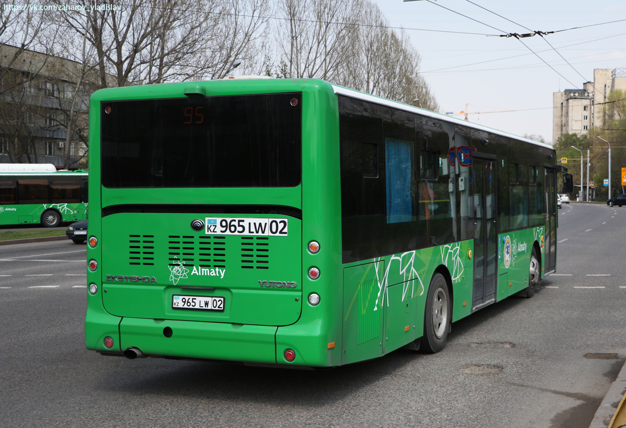 Алматы, Yutong ZK6118HGA (СарыаркаАвтоПром) № 965 LW 02