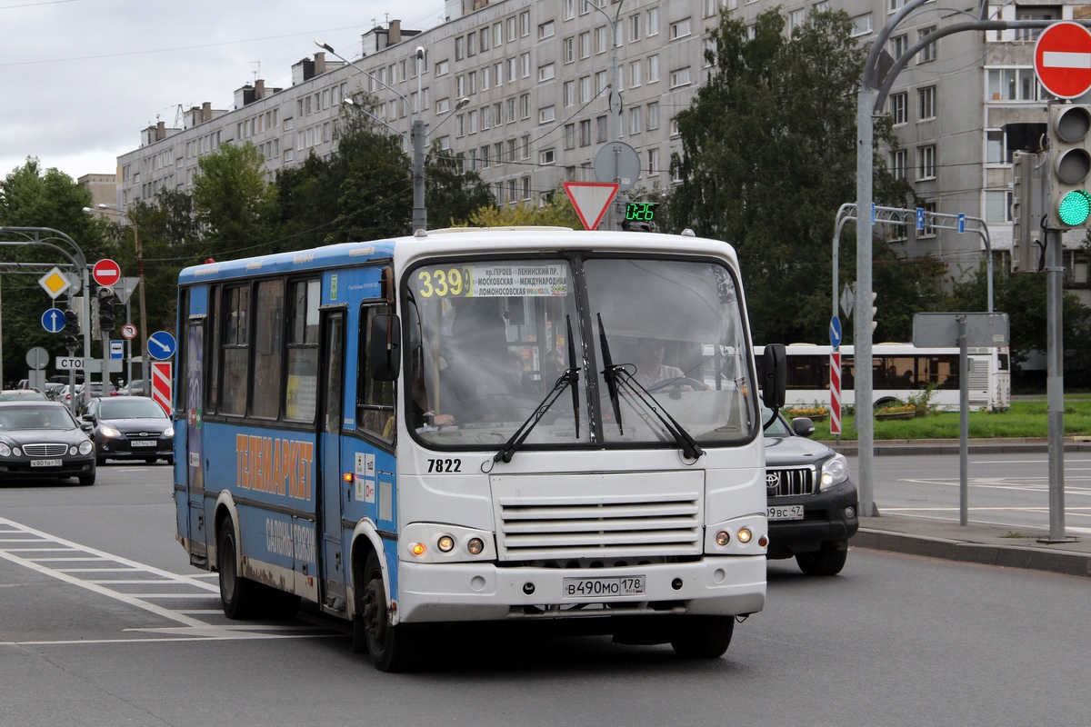 Санкт-Петербург, ПАЗ-320412-05 № 7822