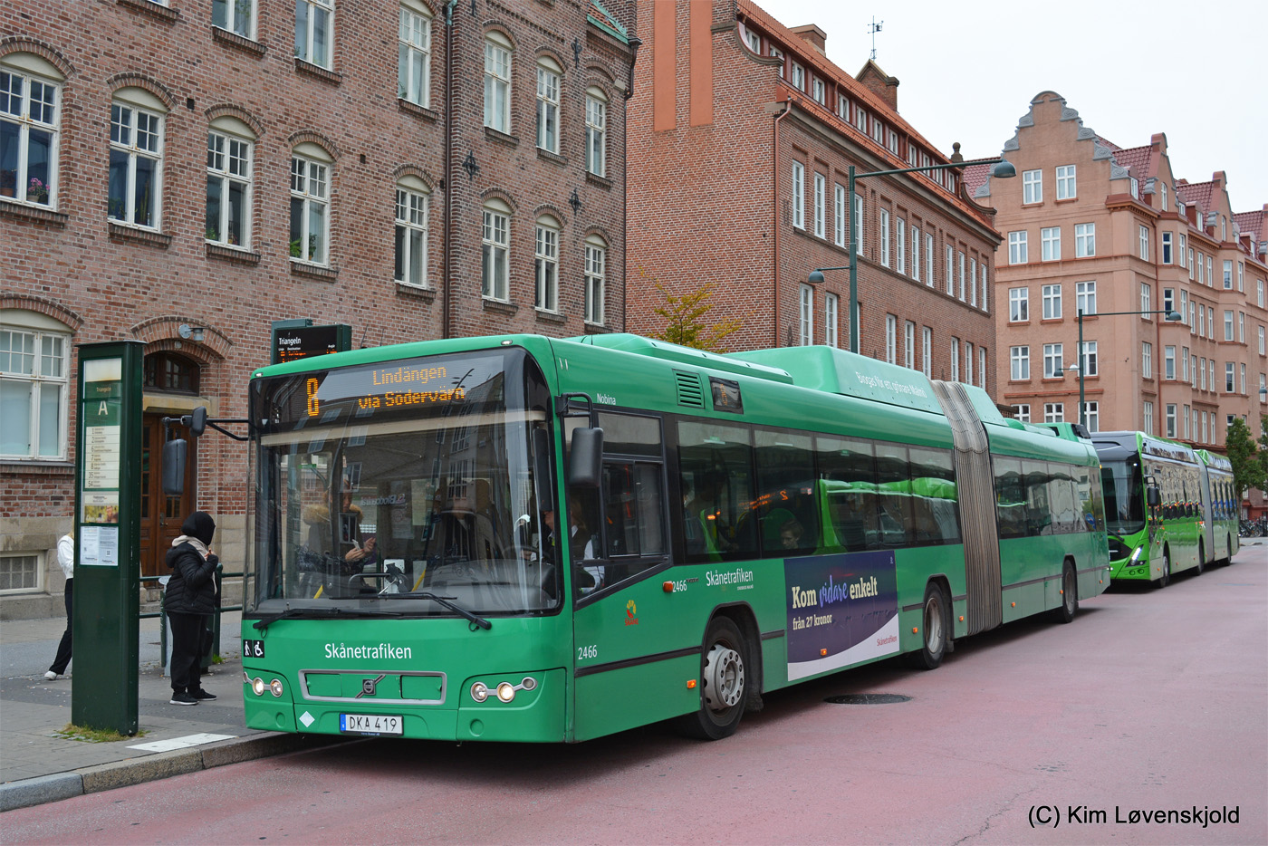 Швеция, Volvo 7700A CNG № 2466