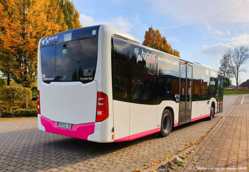 Нижняя Саксония, Mercedes-Benz Citaro C2 hybrid № 90