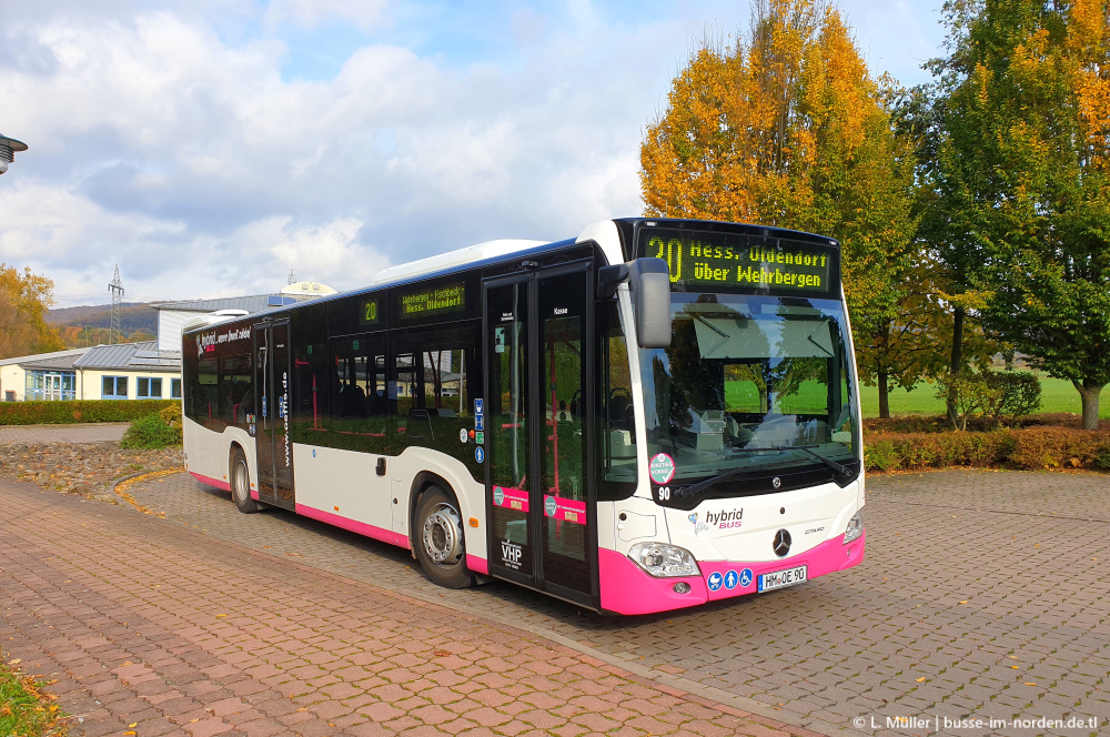 Нижняя Саксония, Mercedes-Benz Citaro C2 hybrid № 90