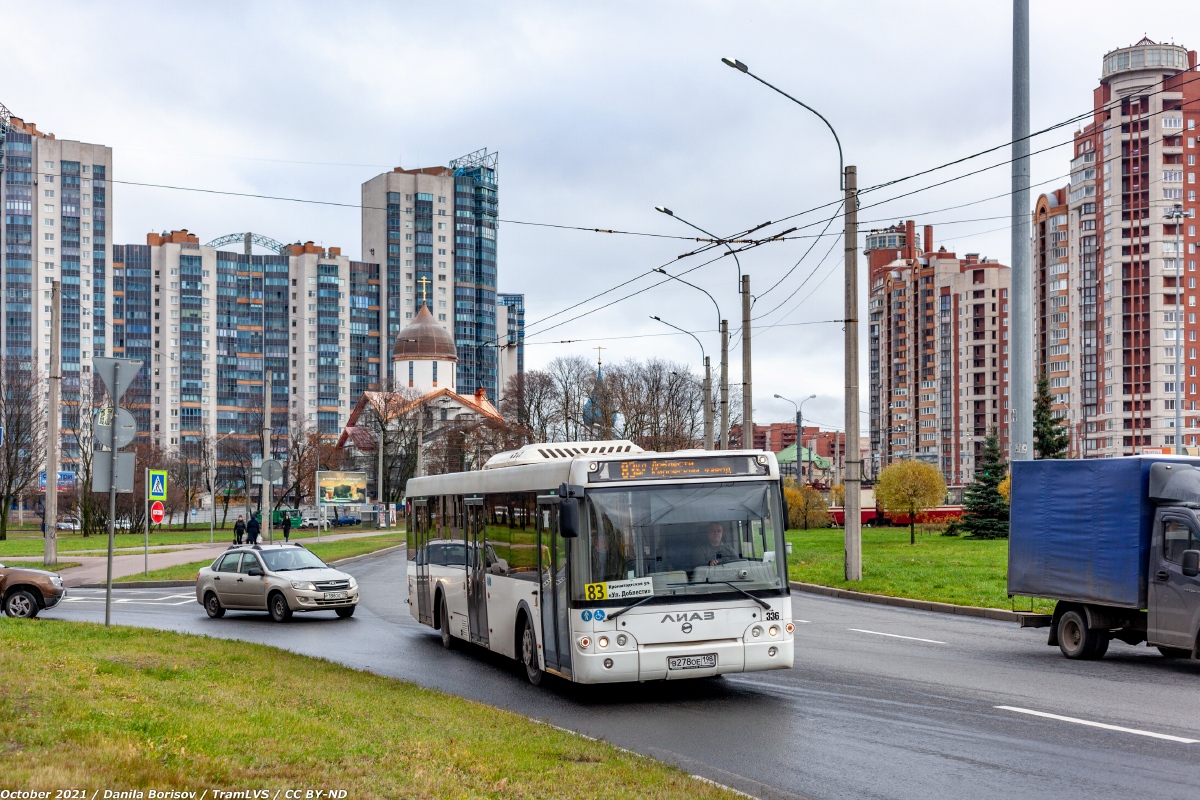 Санкт-Петербург, ЛиАЗ-5292.65 № 336