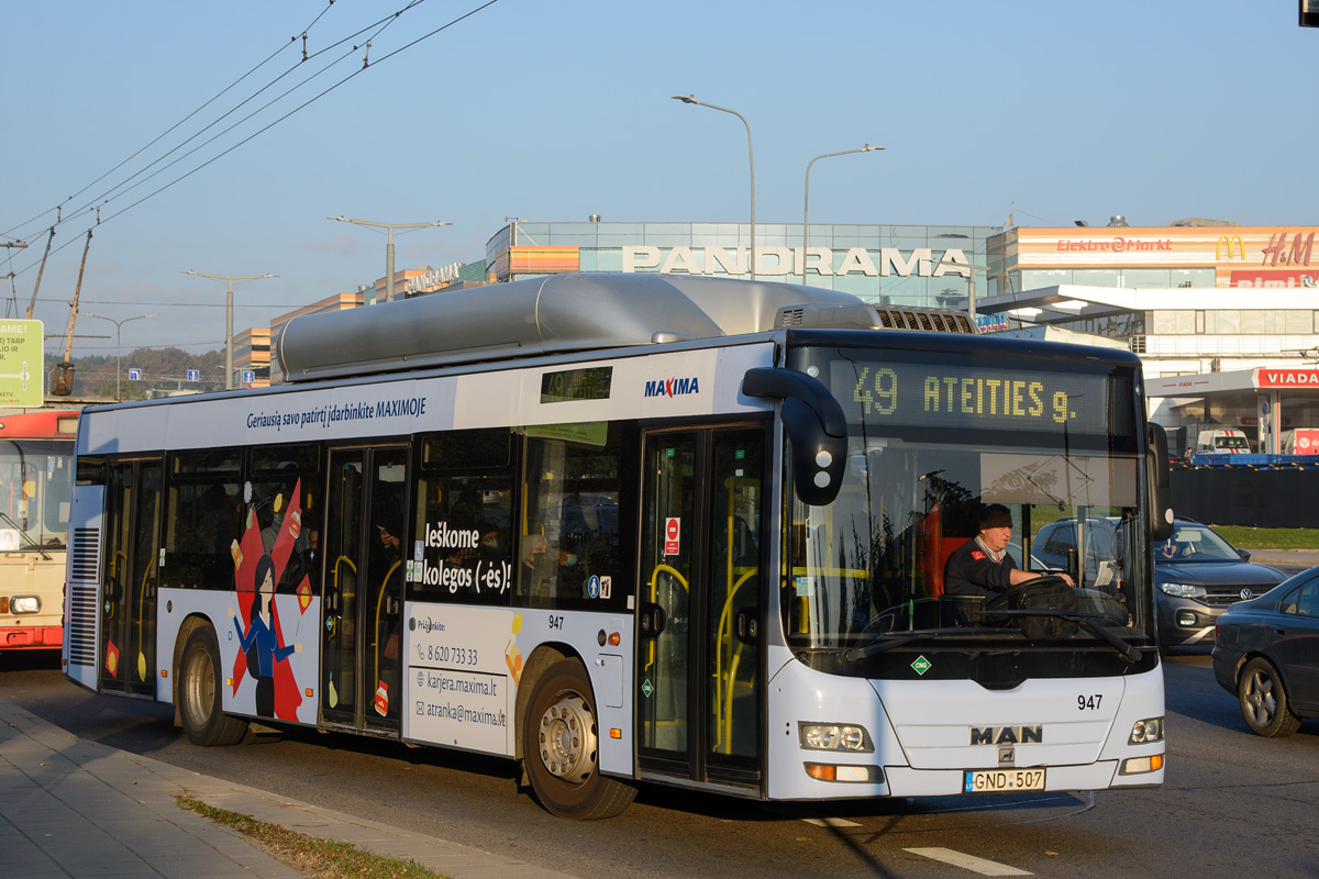 Литва, MAN A21 Lion's City NL273 CNG № 947